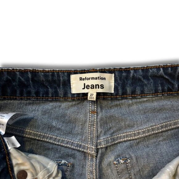 Reformation High Rise Blue Jeans - Picture 3 of 7